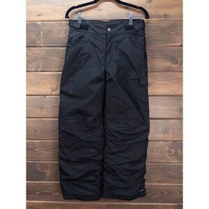 Columbia Boys Snow Pants Black Insulated Ski Snowboard Size Large